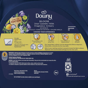 Downy Boutique Botanicals Limited Edition, Liquid Fabric Softener, Bloom, 164 loads, 111 fl. oz.