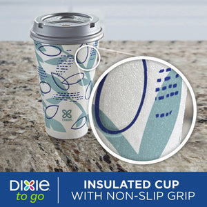 Dixie® To Go 16 oz. Paper Cup with Leak-Resistant Lid, 75 ct.