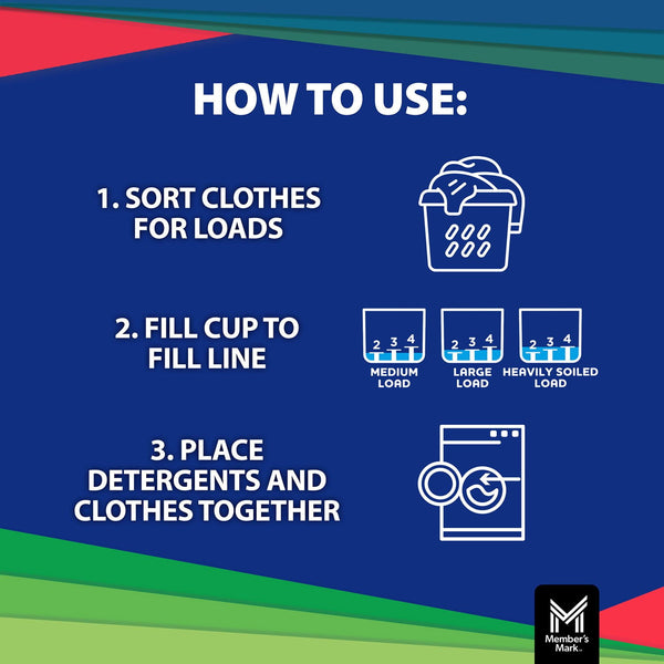 Member's Mark Liquid Laundry Detergent, Paradise Splash, 127 loads, 196 fl. oz.