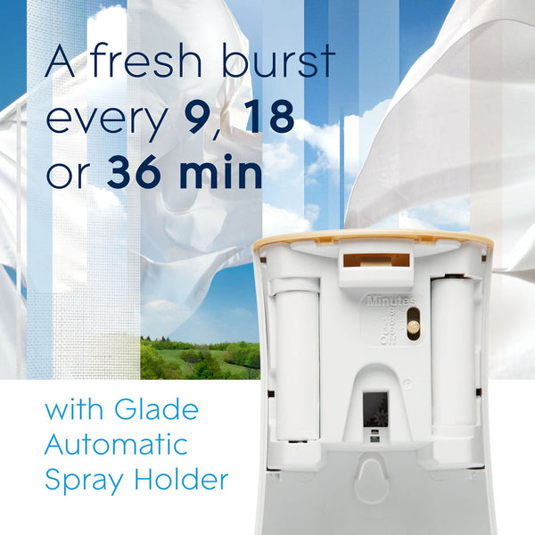 Glade Automatic Spray Air Freshener Refills, Clean Linen, 4 ct.