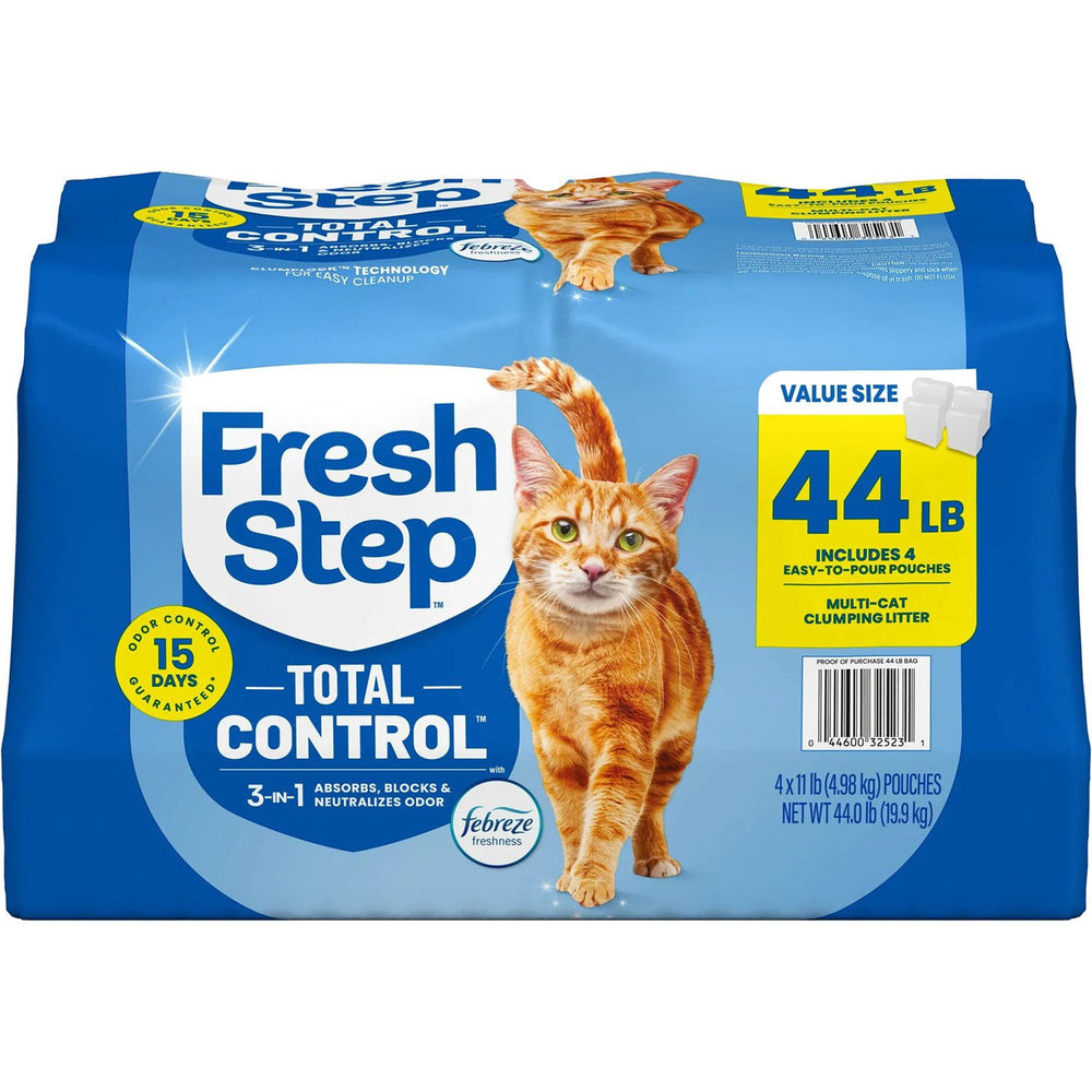 Fresh Step Total Control Scented Clumping Litter with Febreze, 44 lbs.