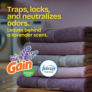 Glad ForceFlex MaxStrength Tall Kitchen Drawstring Trash Bags, Gain Lavender with Febreze Freshness, 13 Gallon, 120 ct.