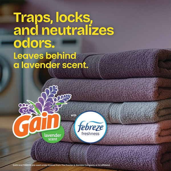 Glad ForceFlex MaxStrength Tall Kitchen Drawstring Trash Bags, Gain Lavender with Febreze Freshness, 13 Gallon, 120 ct.