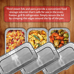 Member's Mark Aluminum Steam Table Lids, Third Size, 30ct.