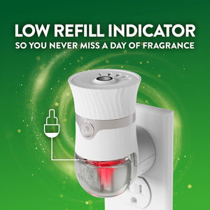 Air Wick Plug In Scented Oil Air Freshener, Sweet Tulip Petals, 1 warmer + 6 refills