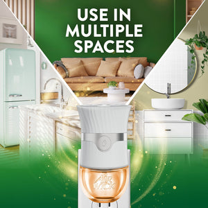 Air Wick Plug In Scented Oil Air Freshener, Hawaii Exotic Papaya & Hibiscus Flower, 2 warmers + 8 refills