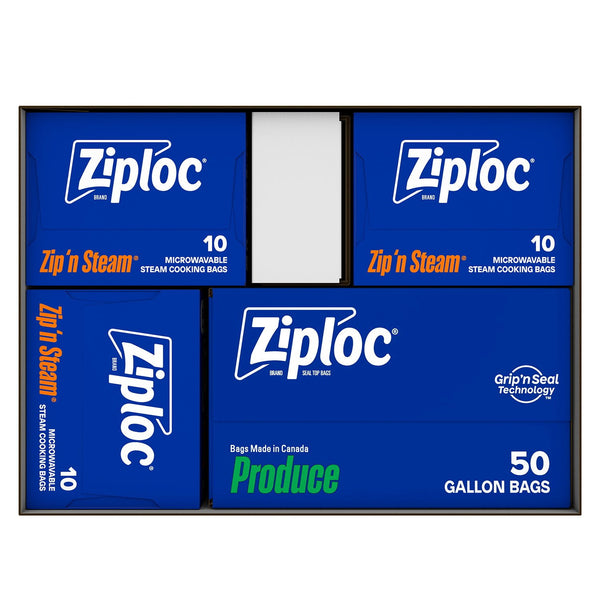 Ziploc Store & Steam Variety Pack, 80ct.