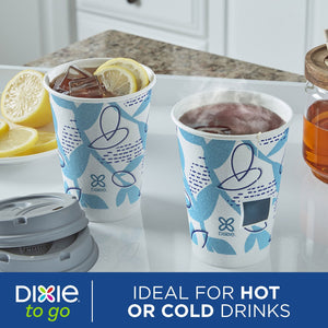 Dixie® To Go 12 oz. Paper Cup with Leak-Resistant Lid, 92 ct.