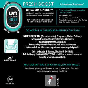 Downy Unstopables In-Wash Laundry Scent Booster Beads, Fresh, 39.9 oz