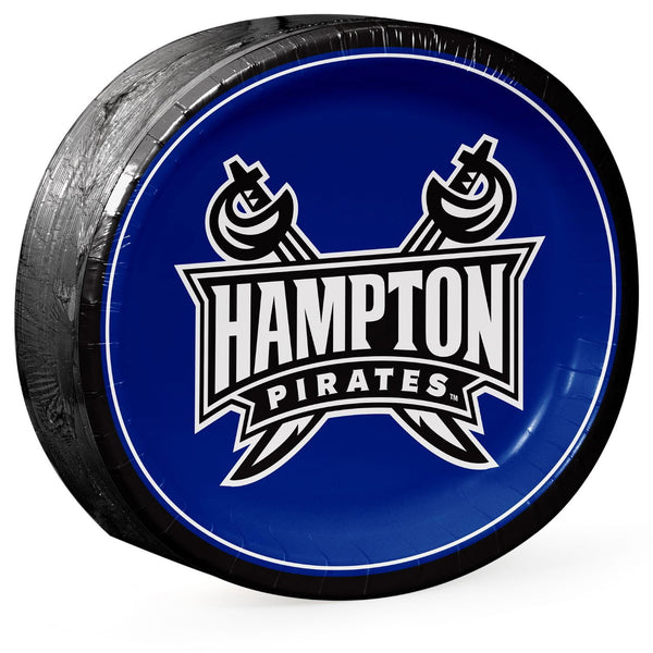 Hampton University NCAA HBCU Oval Paper Plates, 50 ct.