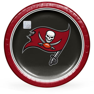 Tampa Bay Buccaneers NFL Round Paper Plates, 10