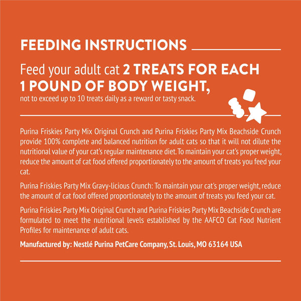 Friskies Party Mix Party Variety Pack, Cat Treats, 60 oz.