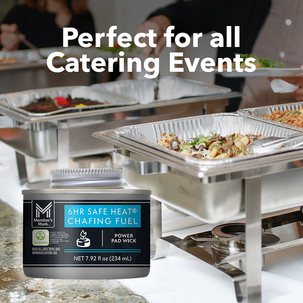 Member's Mark 6-Hour Safe Heat Chafing Fuel with PowerPad, 12 ct.