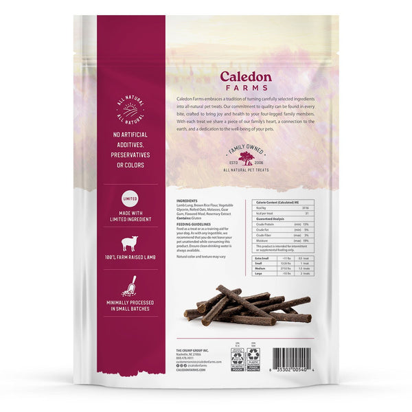 Caledon Farms Chewy Lamb Sticks Dog Treats, 44 oz.