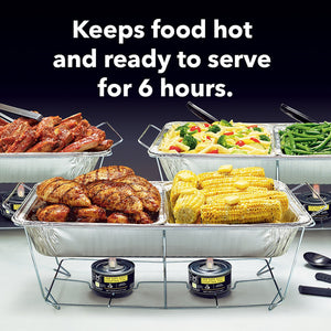 Member's Mark Party Set with 2-hour Safe Heat Chafing Fuel, 24 ct.