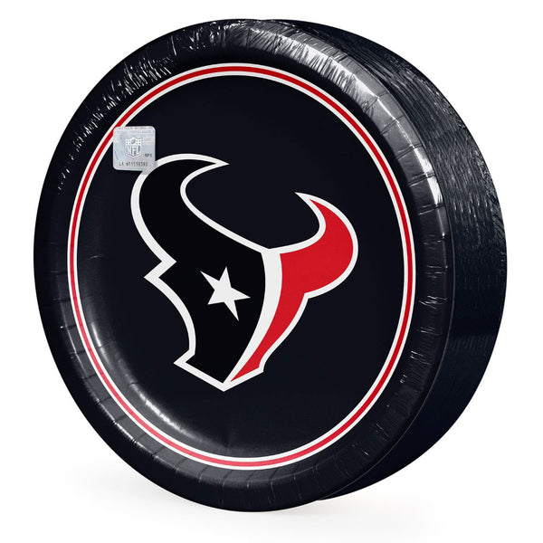 Houston Texans NFL Round Paper Plates, 10