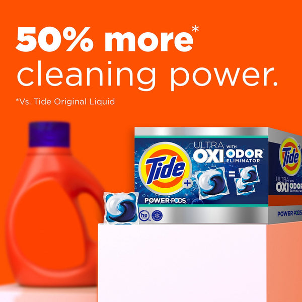 Tide Power PODS + Ultra OXI Laundry Detergent Pacs, 72 ct.