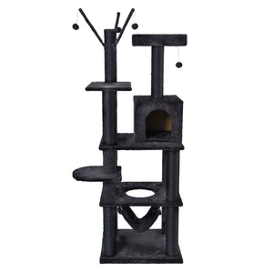 Multi-Functional Cat Tower, 73.6 in., Dark Grey