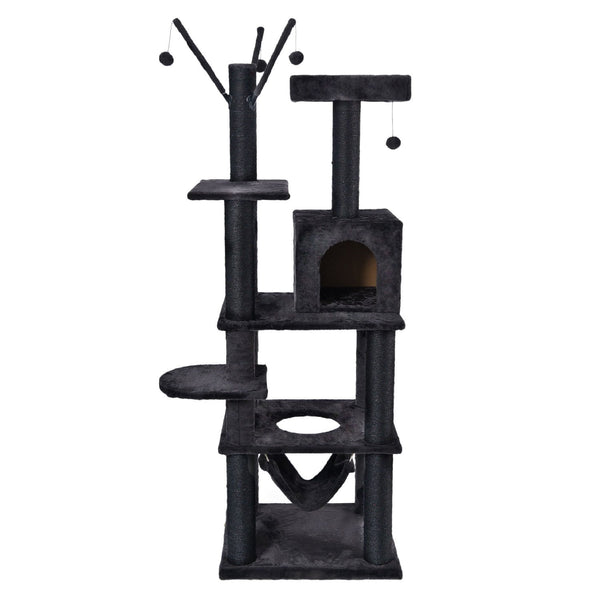 Multi-Functional Cat Tower, 73.6 in., Dark Grey
