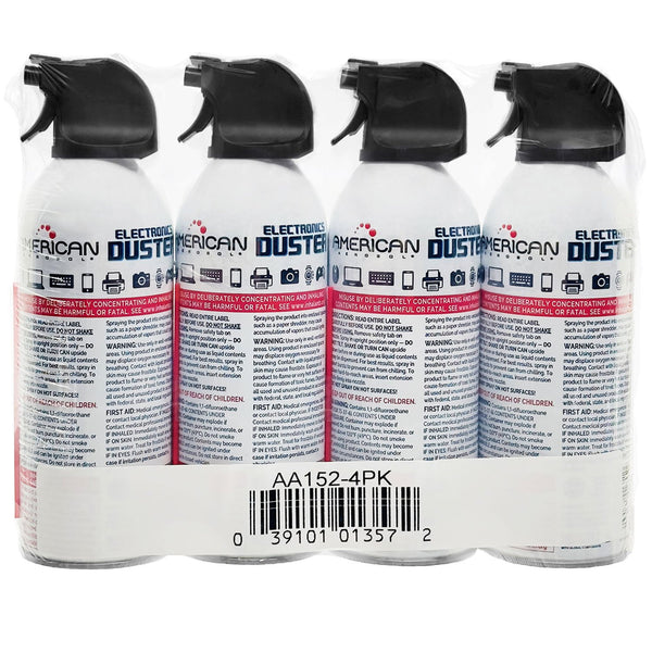 American Aerosol Compressed Gas Electronics Duster 10 oz., 4 Pack