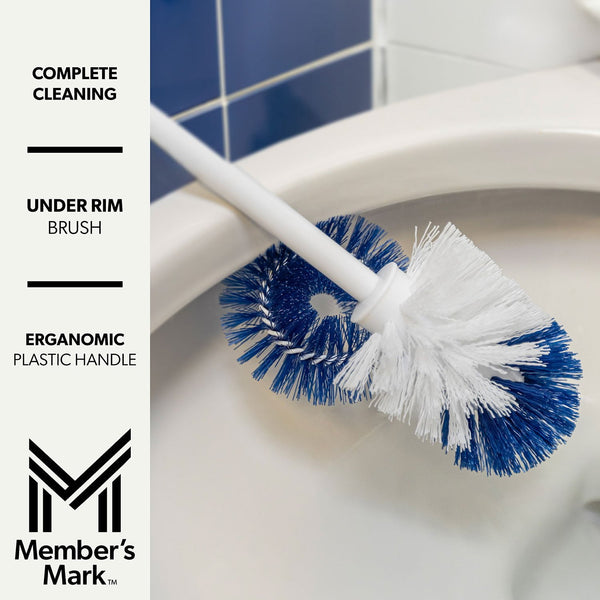 Member's Mark Toilet Bowl and Under Rim Brush, 2 ct.