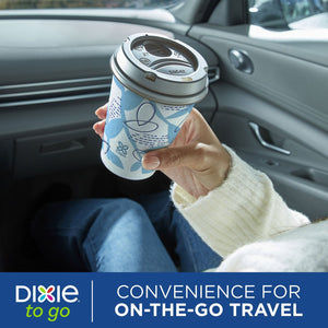 Dixie® To Go 12 oz. Paper Cup with Leak-Resistant Lid, 92 ct.