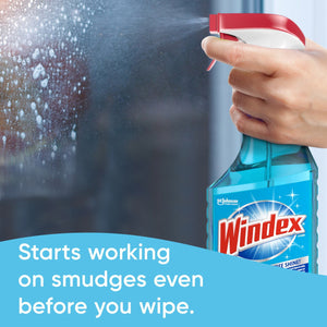 Windex Original Glass Cleaner, 1 spray bottle + 128 fl. oz. Refill