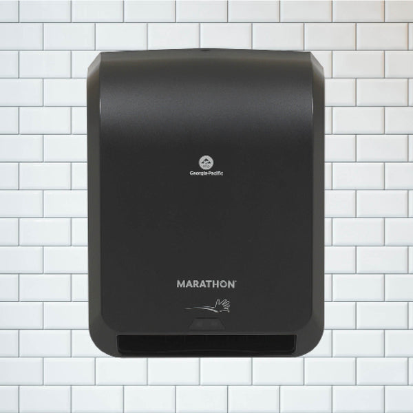 Marathon Automated Hardwound Paper Towel Dispenser, Black