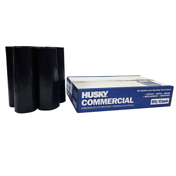 Husky Commercial Can Liners, 60 gal., 50 ct.