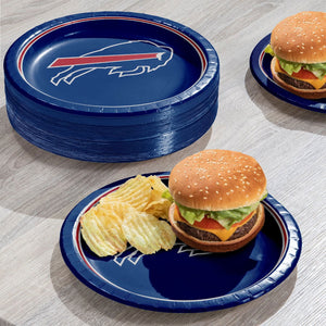 Buffalo Bills NFL Round Paper Plates, 10