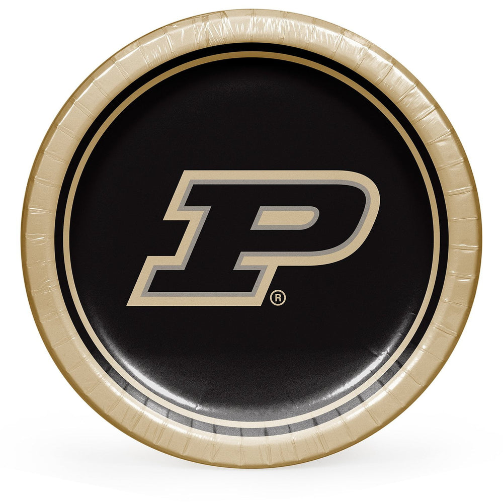 Purdue Boilermakers NCAA Round Paper Plates, 10