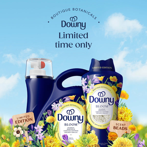 Downy Boutique Botanicals Limited Edition, In-Wash Scent Booster Beads, Bloom, 26.3 oz.