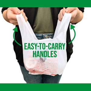 Small T-Shirt Carry-Out Bags, 7" x 5" x 15" (2000 ct.)