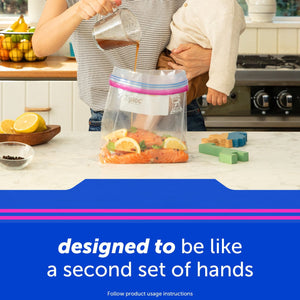 Ziploc Storage Quart Bags with New Stay Open Design, 216 ct.