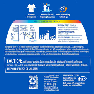 Persil Advanced Clean Oxi+Odor Liquid Laundry Detergent, 120 loads, 202 fl. oz.