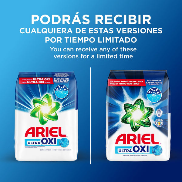 Ariel Ultra Oxi Powder Laundry Detergent, Original, 129 Loads, 205 oz.