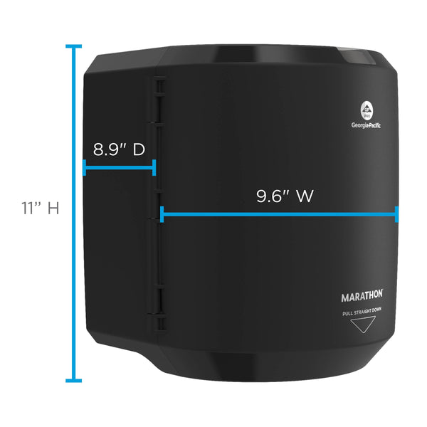 Marathon Manual Centerpull Paper Towel Dispenser, Black