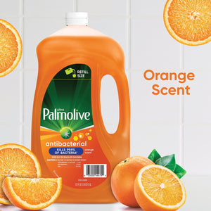 Palmolive Antibacterial Dishwashing Liquid Dish Soap, Orange 102 fl.oz.