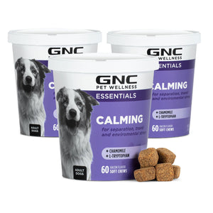 GNC Pets, Bacon Flavored, Calming Soft Chew Dog Supplements, 180 ct.