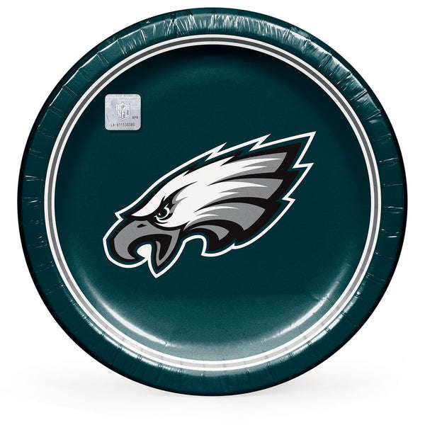 Philadelphia Eagles NFL Round Paper Plates, 10