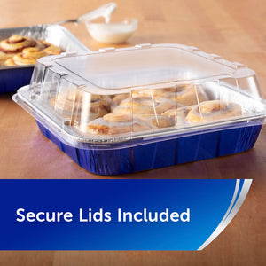 Reynolds Kitchens Aluminum 8" x 8" Cake Pans with Lids 12 ct.
