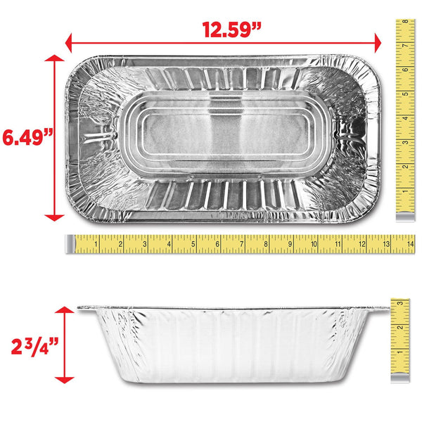 Member's Mark Aluminum Steam Table Pans, 1/3 Size 30 ct.