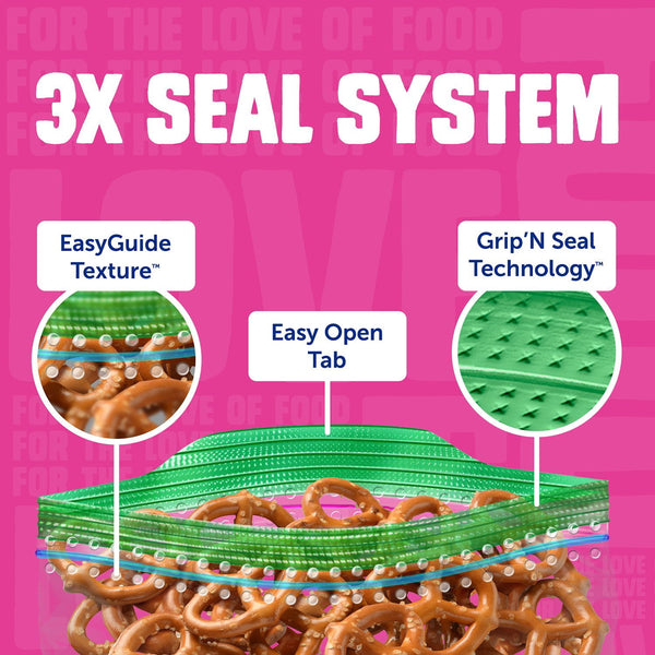 Ziploc Grip 'n Seal Top Snack Bags, 300 ct.