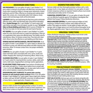 OdoBan Odor Eliminator and Disinfectant Concentrate, 1 gal., 4 pk., Lavender