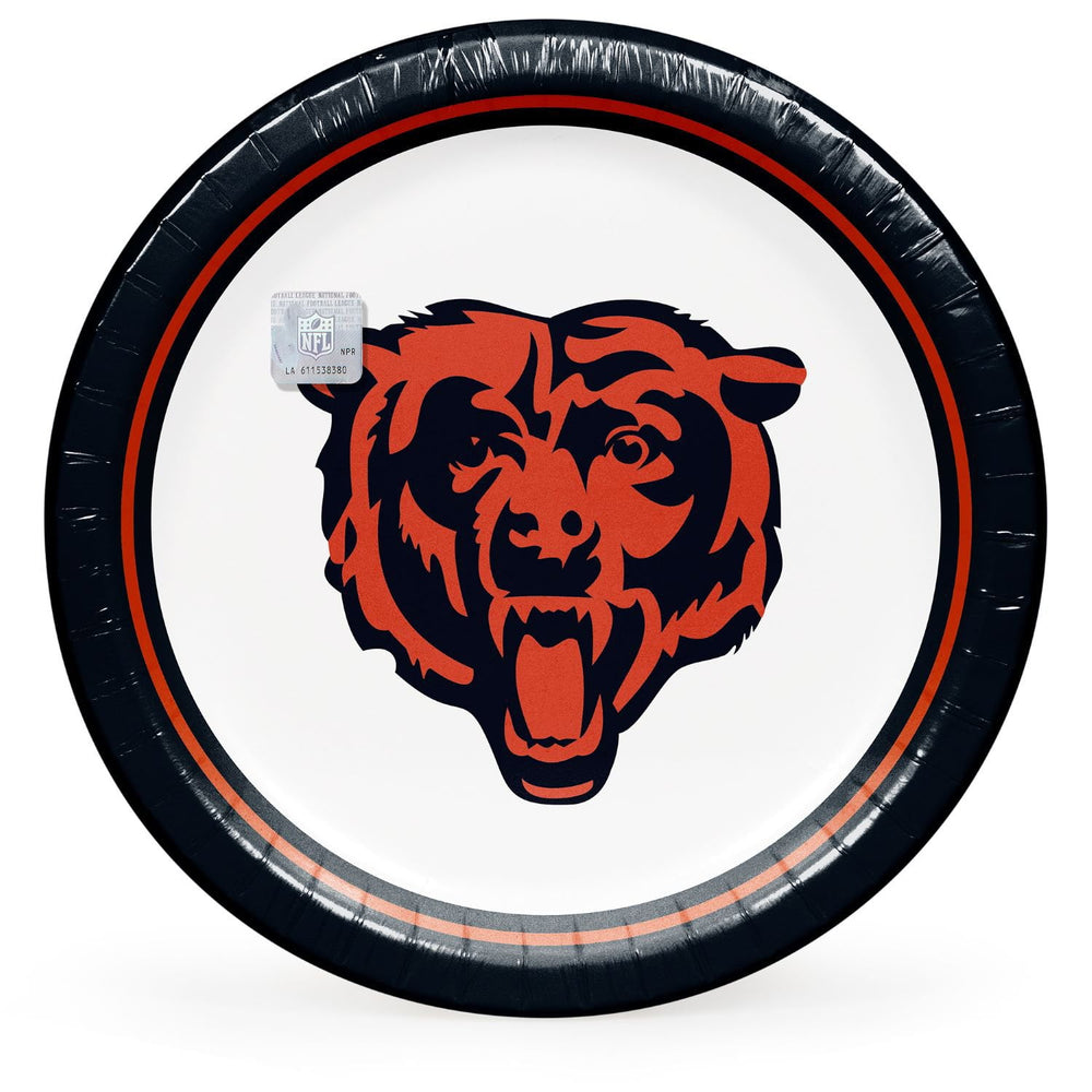 Chicago Bears NFL Round Paper Plates, 10