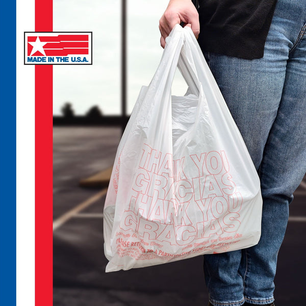 T-Shirt Carry-Out Bags, 11.5" x 6.5" x 22" 1,000 ct.