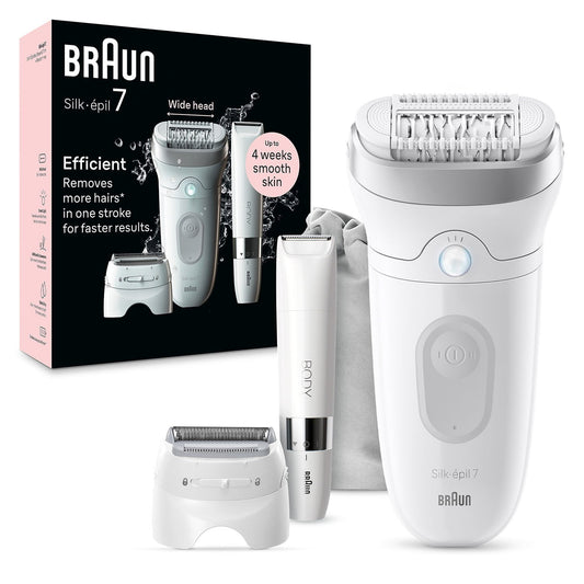 Braun Silk-épil Series 7 Epilator, Woman's Electric Razor Shaver Kit