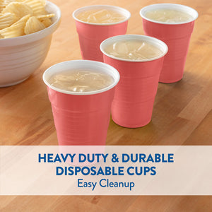 Member's Mark Premium Quality Coral Cups, 18 fl. oz., 160ct.