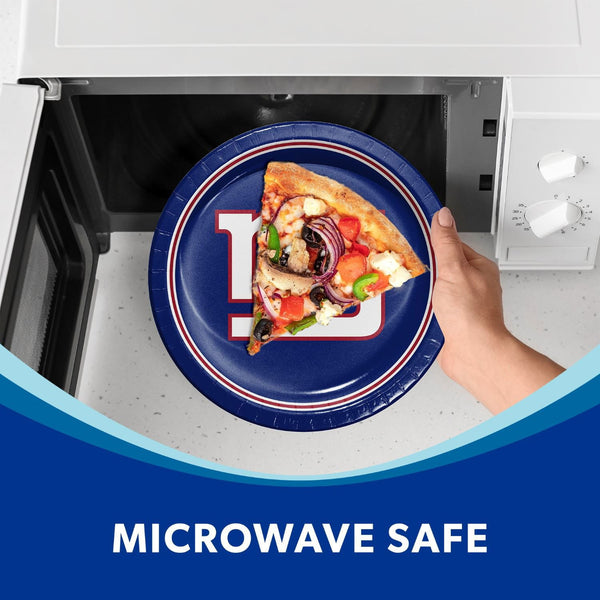 New York Giants NFL Round Paper Plates, 10