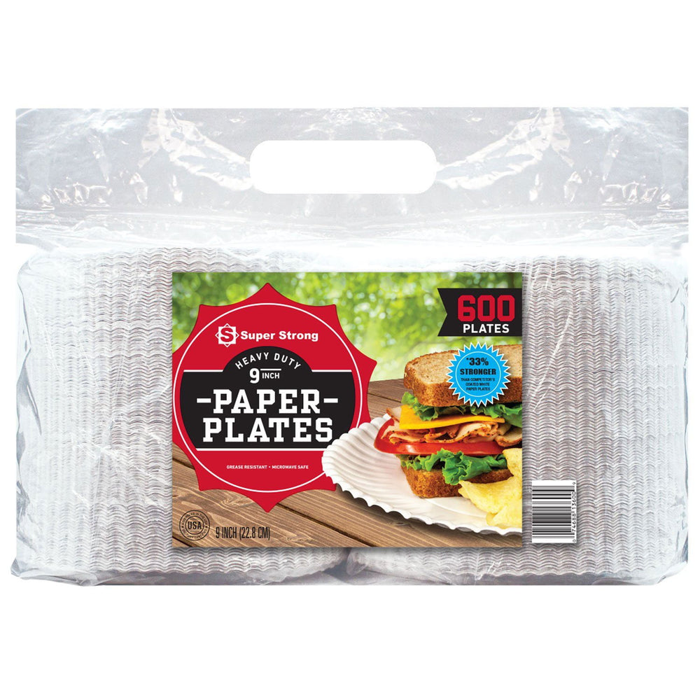 Super Strong Heavy-Duty Paper Plates, 9